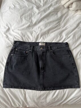 Agolde Liv Mini Denim Skirt